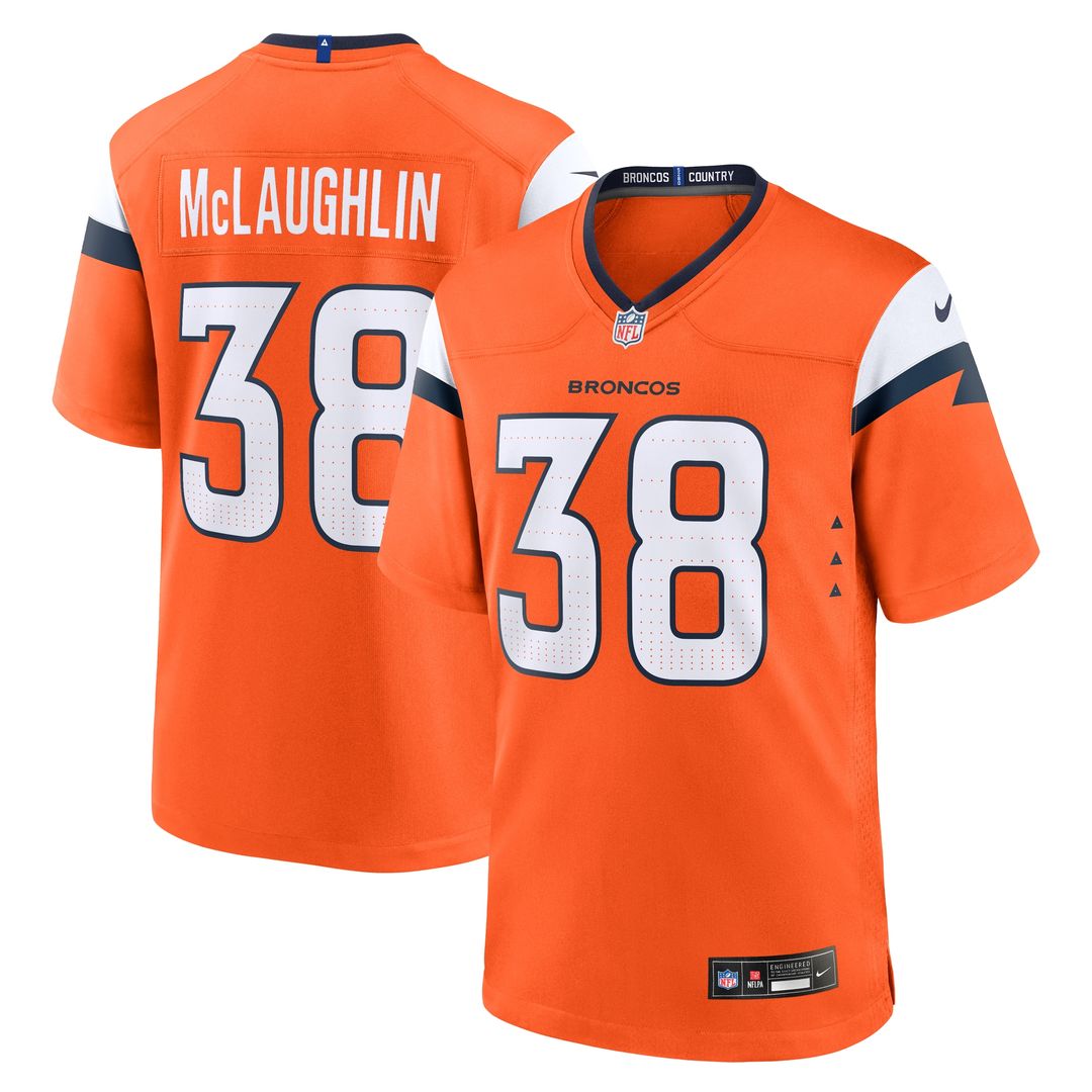 Jaleel McLaughlin Denver Broncos Nike Game Official Jersey -  White
