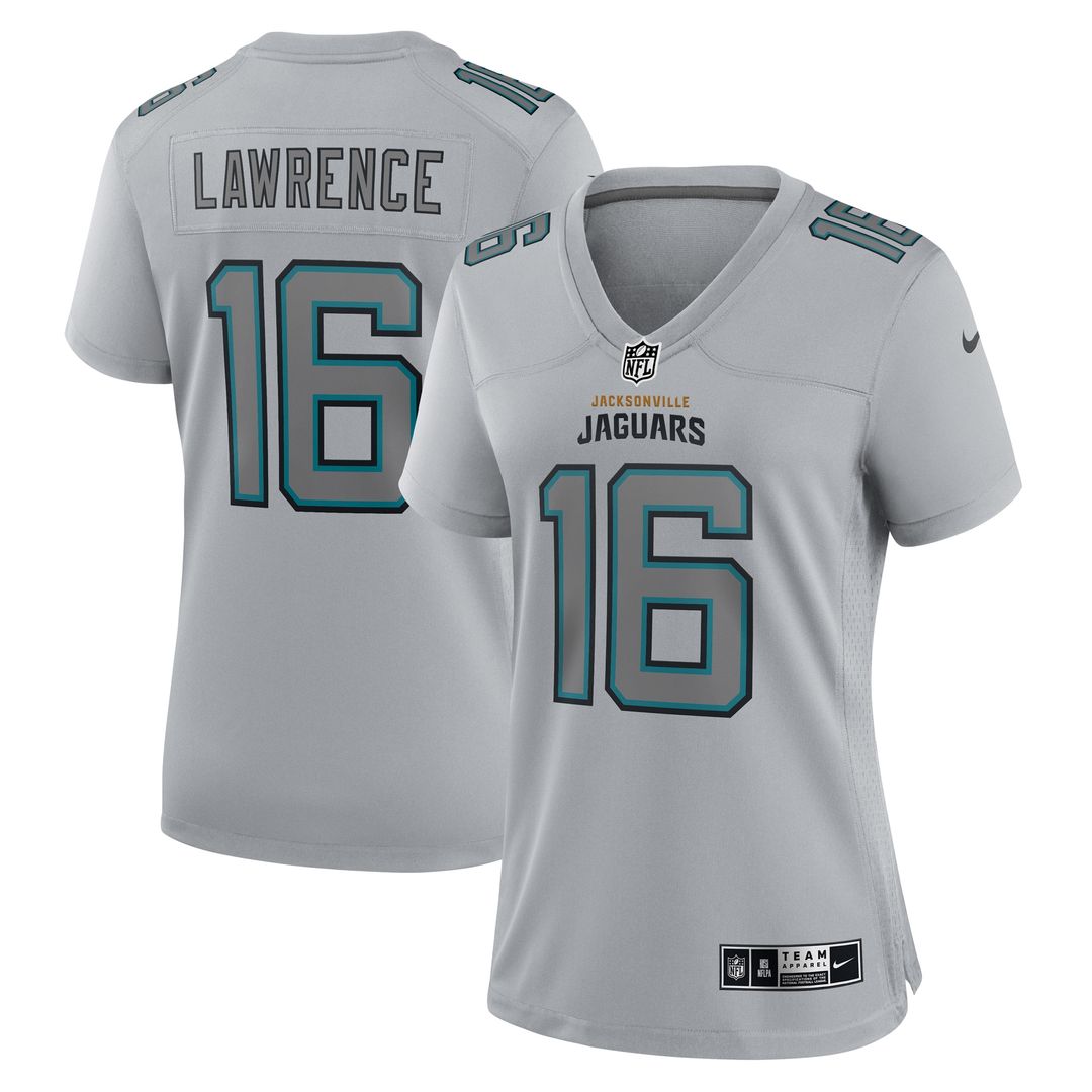 Trevor Lawrence Jacksonville Jaguars Nike Women's Atmosphere Fashion Game Official Jersey - Gray