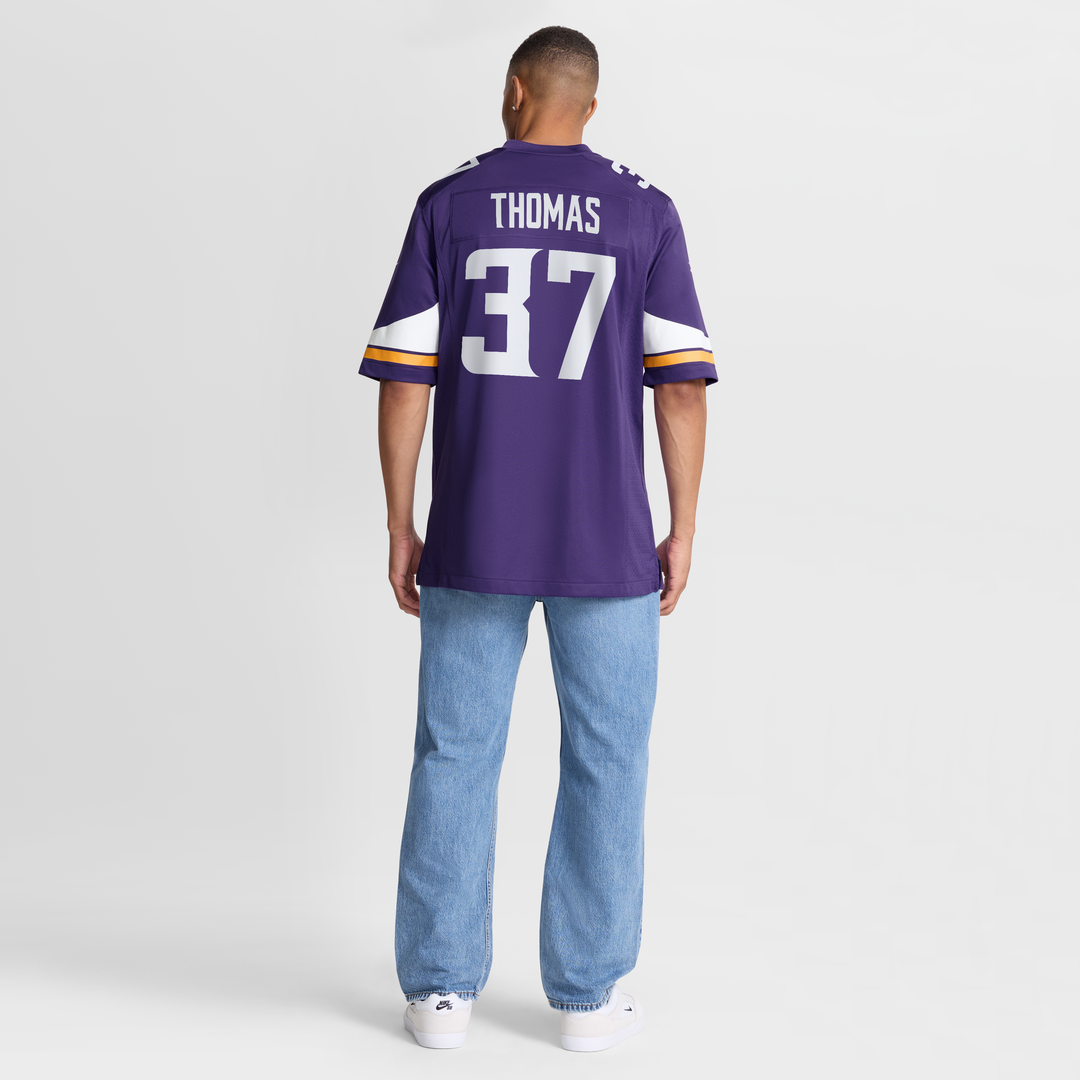 Tavierre Thomas Minnesota Vikings Nike Team Game Official Jersey -  Purple