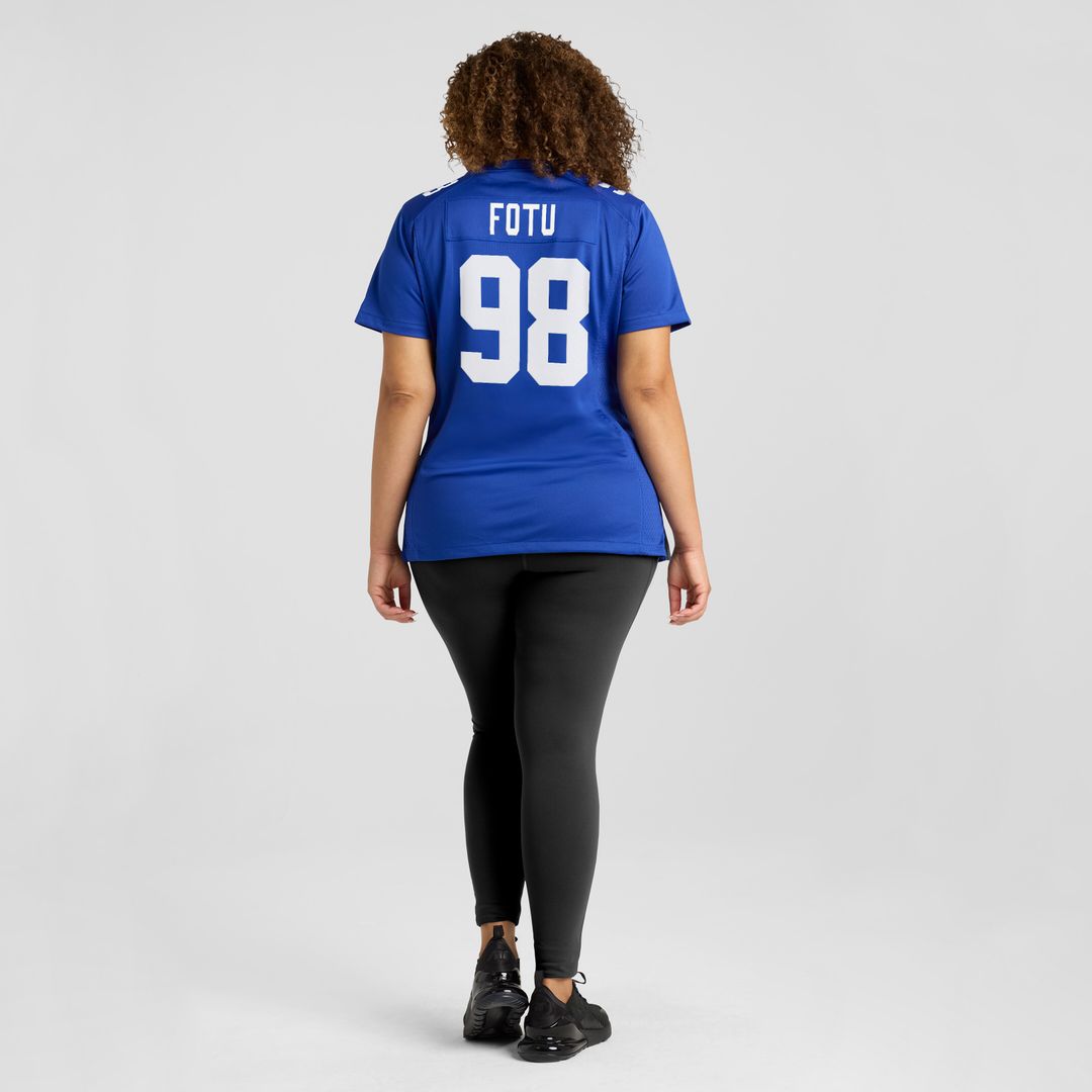 Leki Fotu New York Giants Nike Women's Team Game Official Jersey - Royal