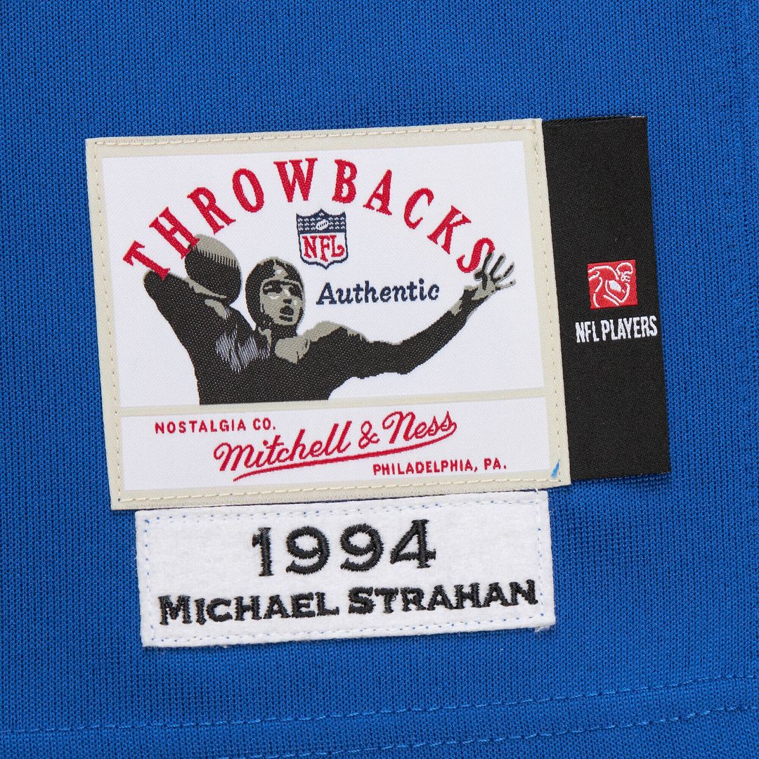 Michael Strahan New York Giants 1994 Mitchell & Ness Authentic Throwback Retired Player Official Jersey - Royal