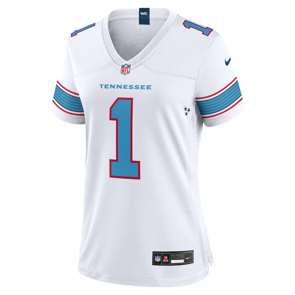 Cameron Ward Tennessee Titans Nike Women's Game Official Jersey - Light Blue