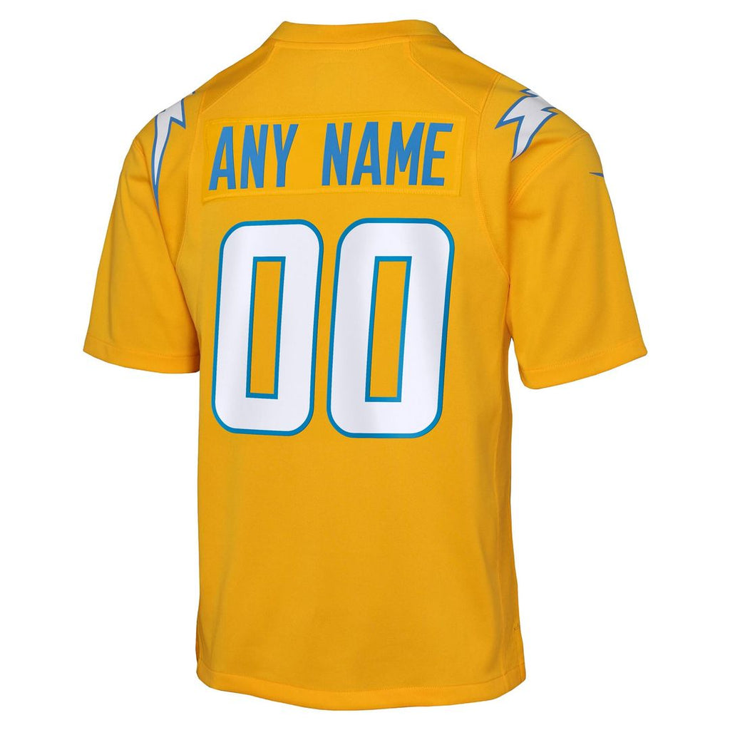 Los Angeles Chargers Nike Youth Alternate Super Chargers Game Custom Official Jersey - Navy