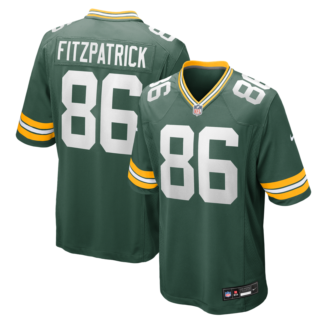 John FitzPatrick Green Bay Packers Nike Team Game Jersey - Green