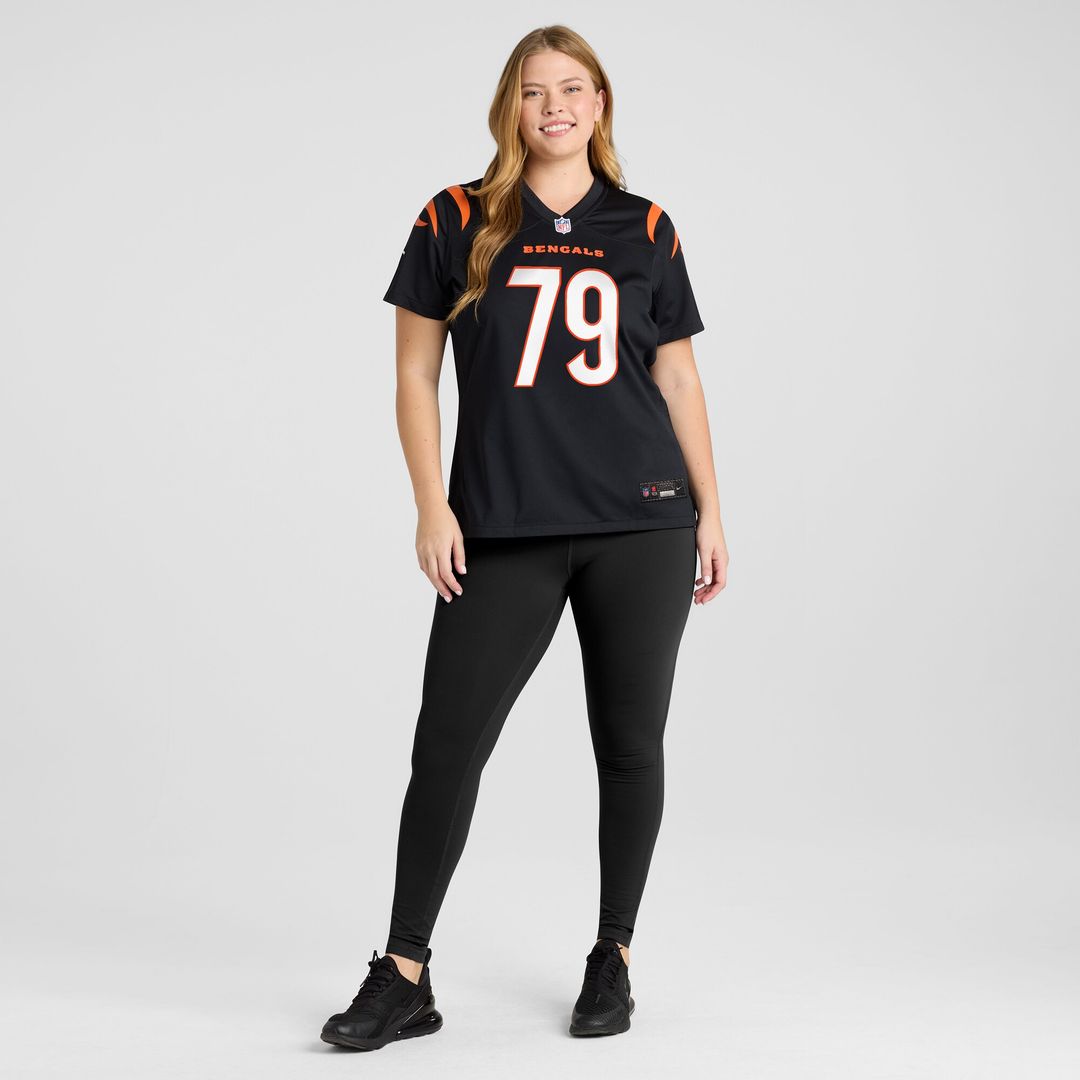 Jackson Carman Cincinnati Bengals Nike Women's Game Jersey - Black