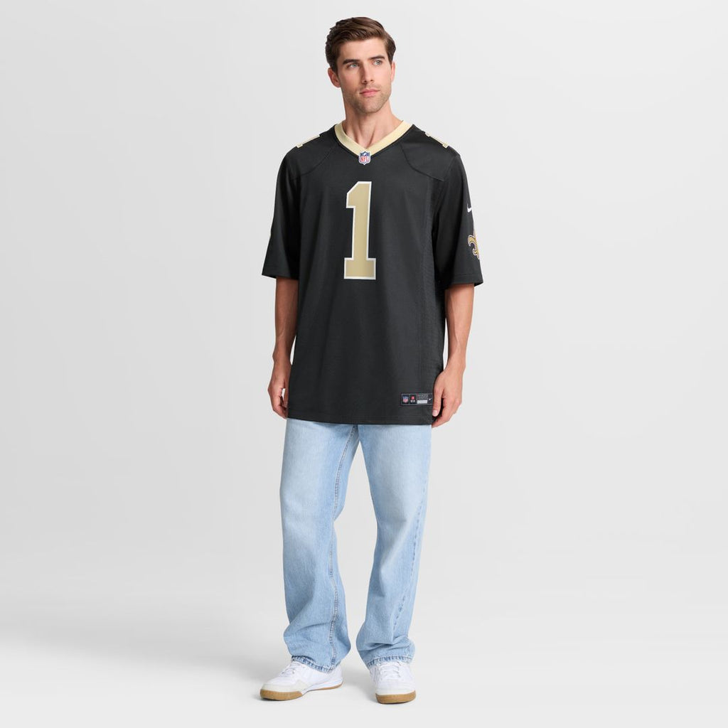 Number 1 Dad New Orleans Saints Nike Game Official Jersey - Black