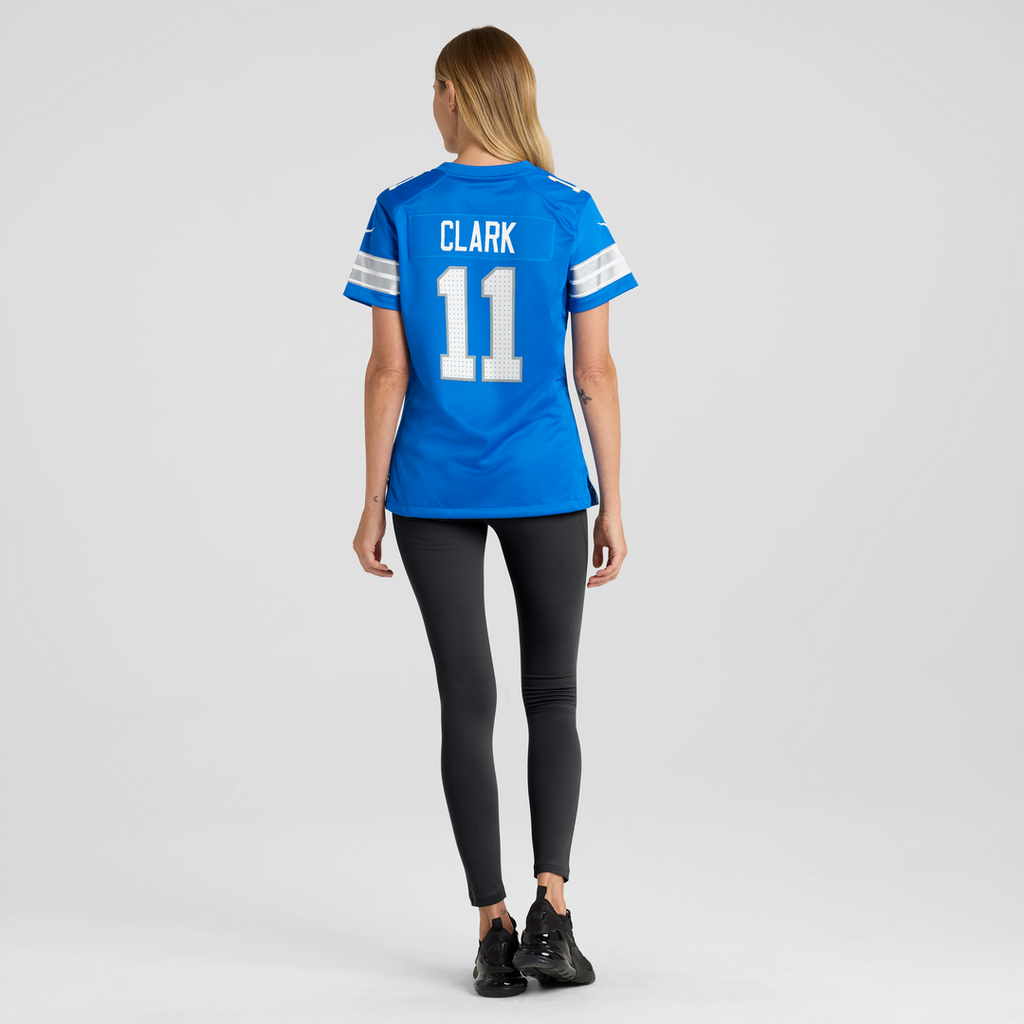 Damone Clark Detroit Lions Nike Women's Team Game Jersey - Blue