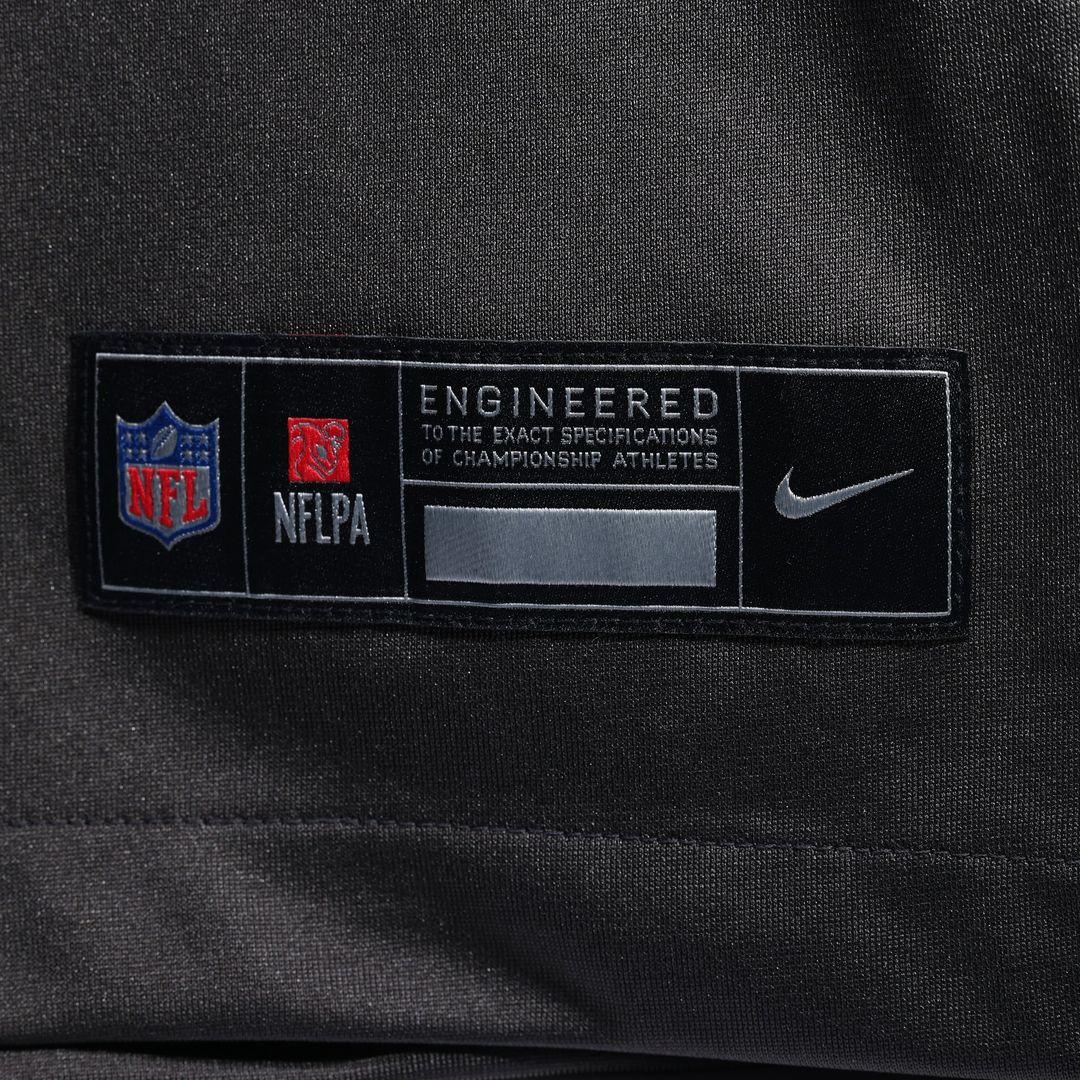 Tampa Bay Buccaneers Nike Alternate Custom Game Official Jersey - Pewter
