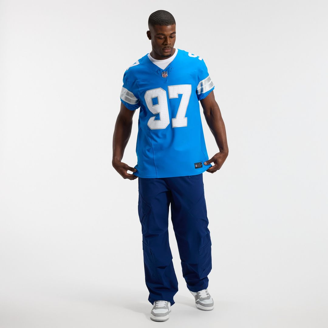 Aidan Hutchinson Detroit Lions Nike Alternate Vapor F.U.S.E. Elite Official Jersey - Black