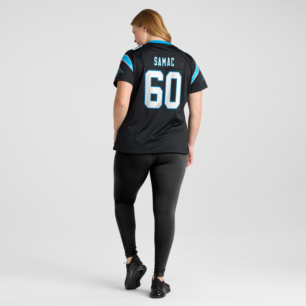 Nick Samac Carolina Panthers Nike Women's Team Game Jersey - Black
