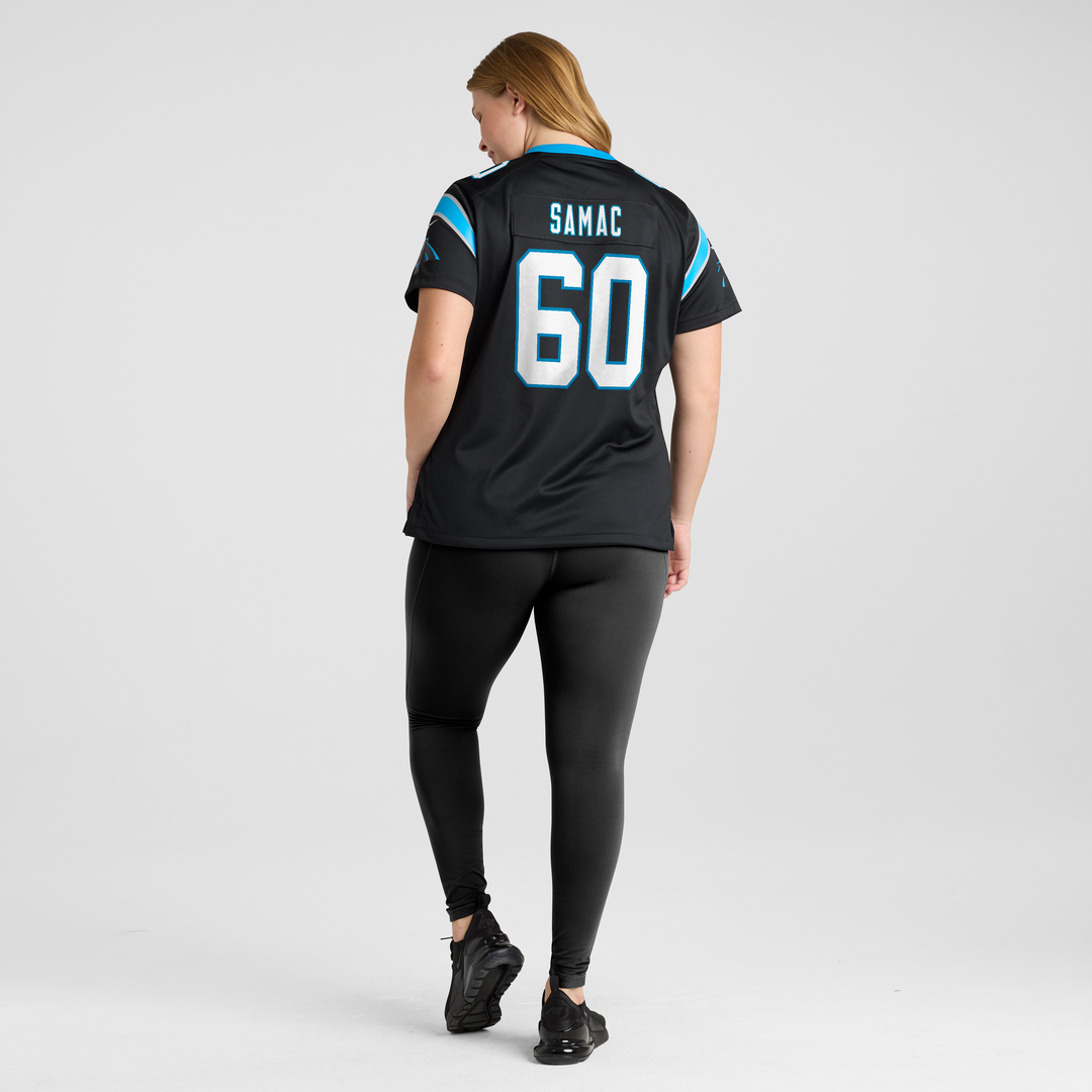 Nick Samac Carolina Panthers Nike Women's Team Game Jersey - Black