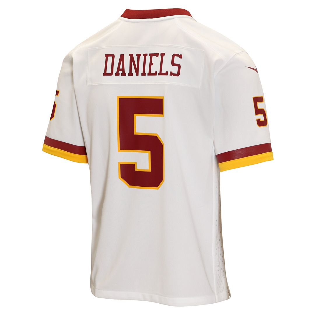 Jayden Daniels Washington Commanders Nike Youth Game Official Jersey - White