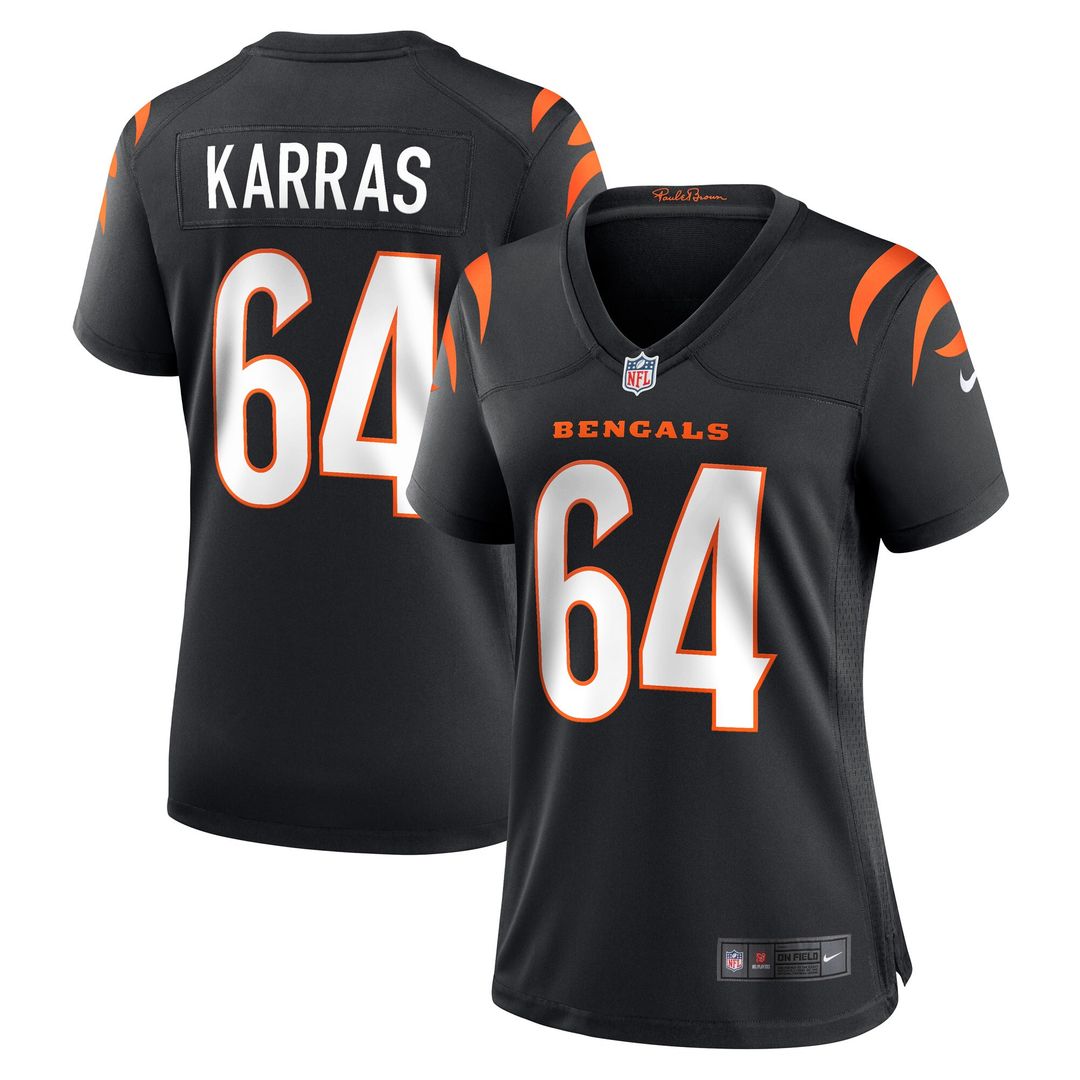 Ted Karras Cincinnati Bengals Nike Women's Game Player Official Jersey - Black