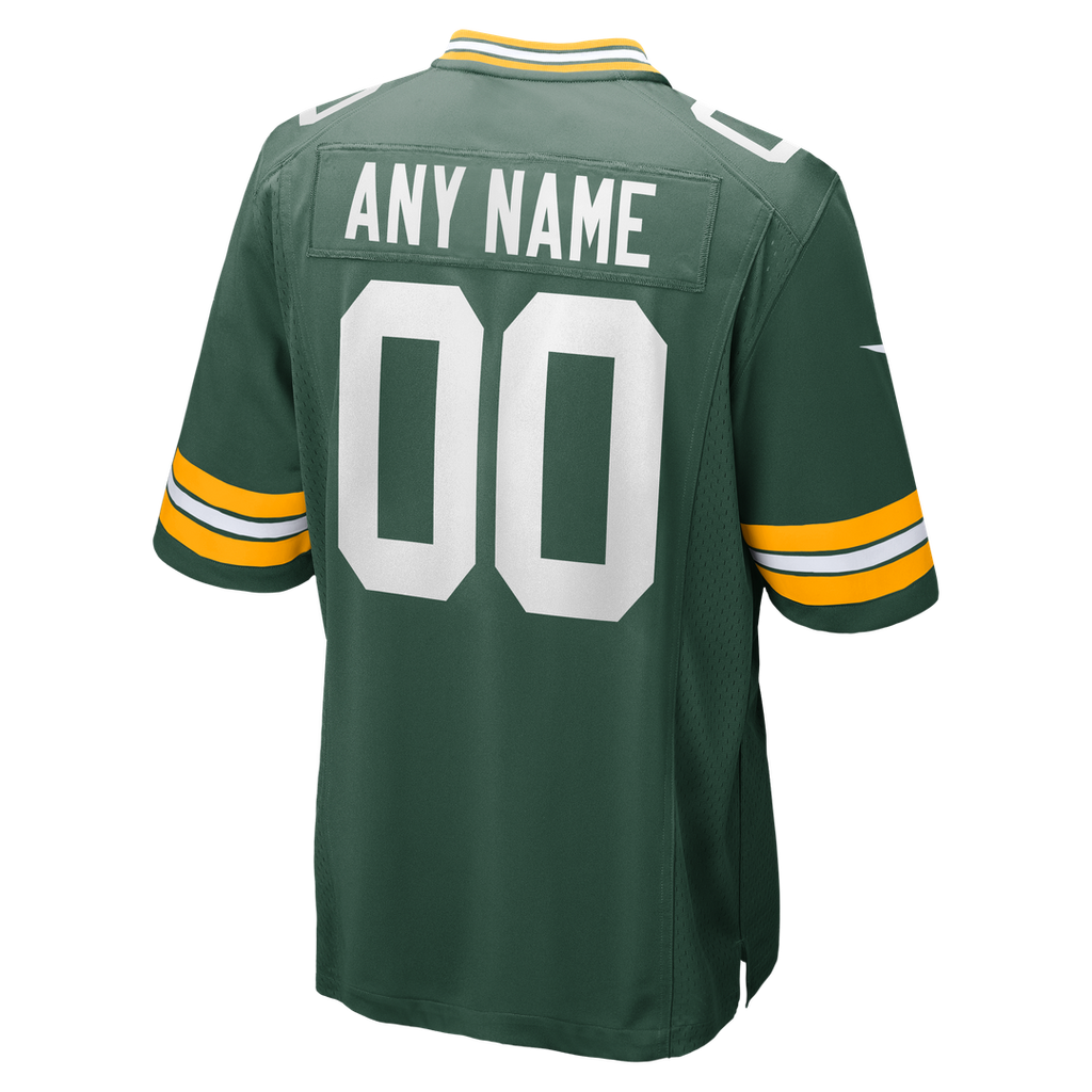 Green Bay Packers Nike Custom Game Official Jersey - Green