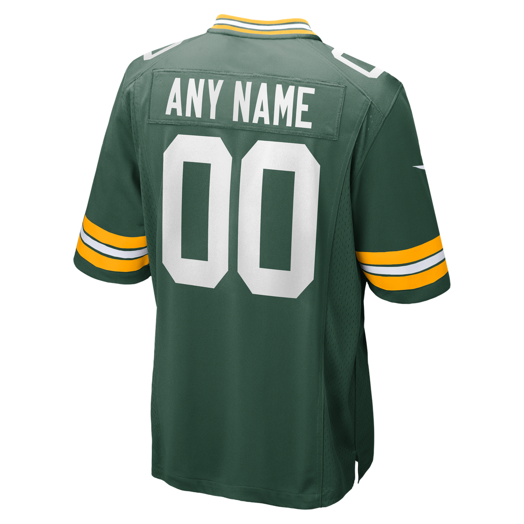 Green Bay Packers Nike Custom Game Official Jersey - Green