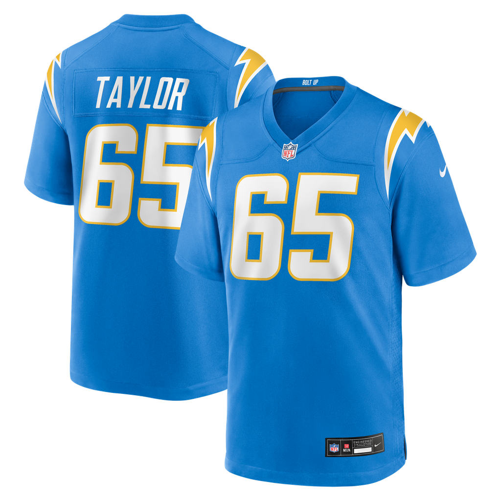 Logan Taylor Los Angeles Chargers Nike Team Game Official Jersey - Powder Blue