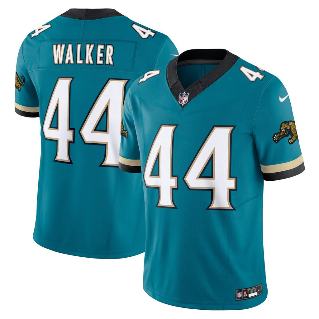 Travon Walker Jacksonville Jaguars Nike Prowler Throwback Vapor F.U.S.E. Limited Official Jersey - Teal
