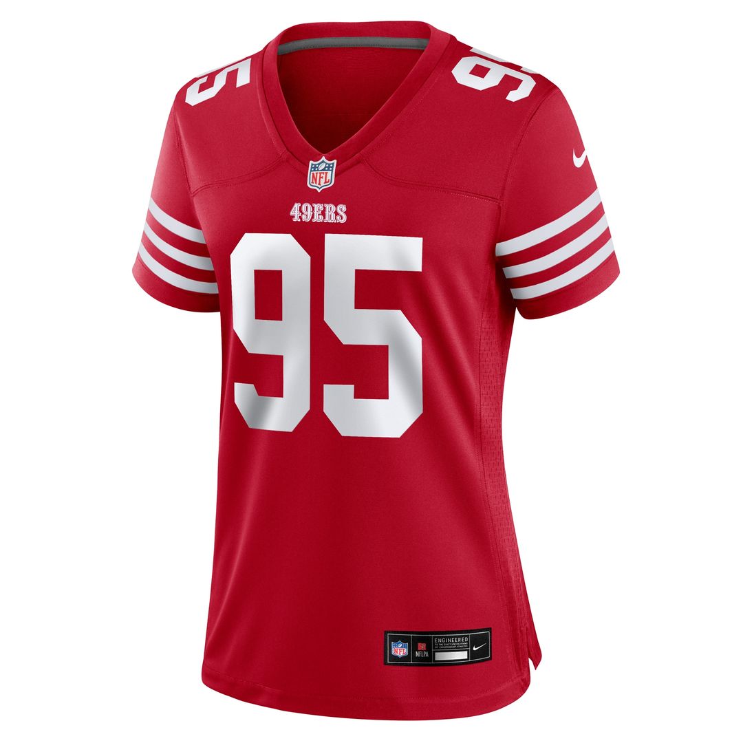 Alfred Collins San Francisco 49ers Nike Women's Team Game Jersey - Scarlet