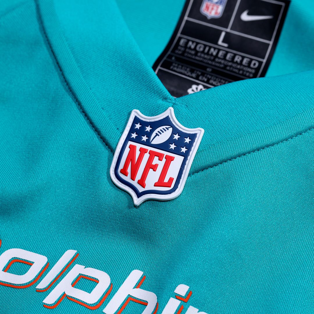 Rashard Lawrence Miami Dolphins Nike Team Game Jersey - Aqua
