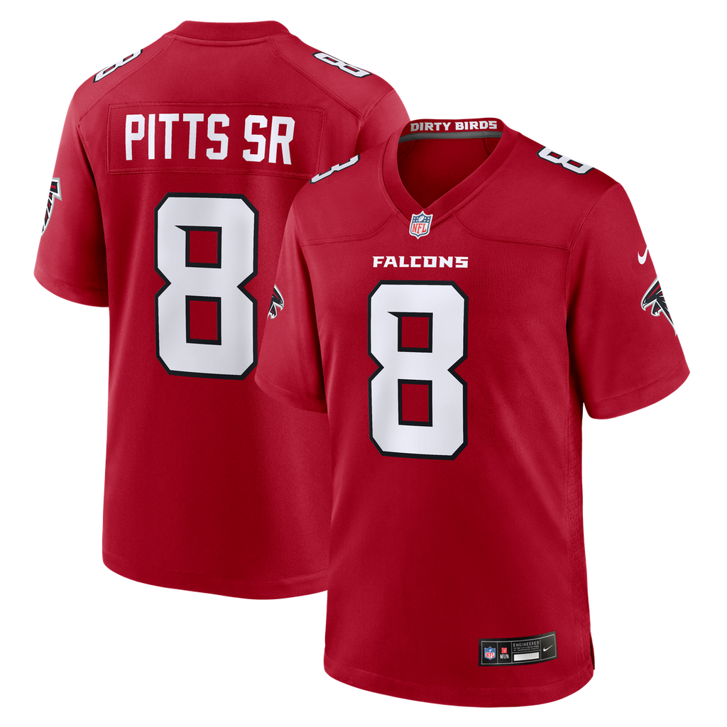 Kyle Pitts Sr. Atlanta Falcons Nike Game Official Jersey - Red