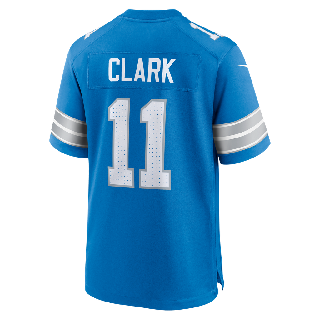 Damone Clark Detroit Lions Nike Team Game Official Jersey -  Blue