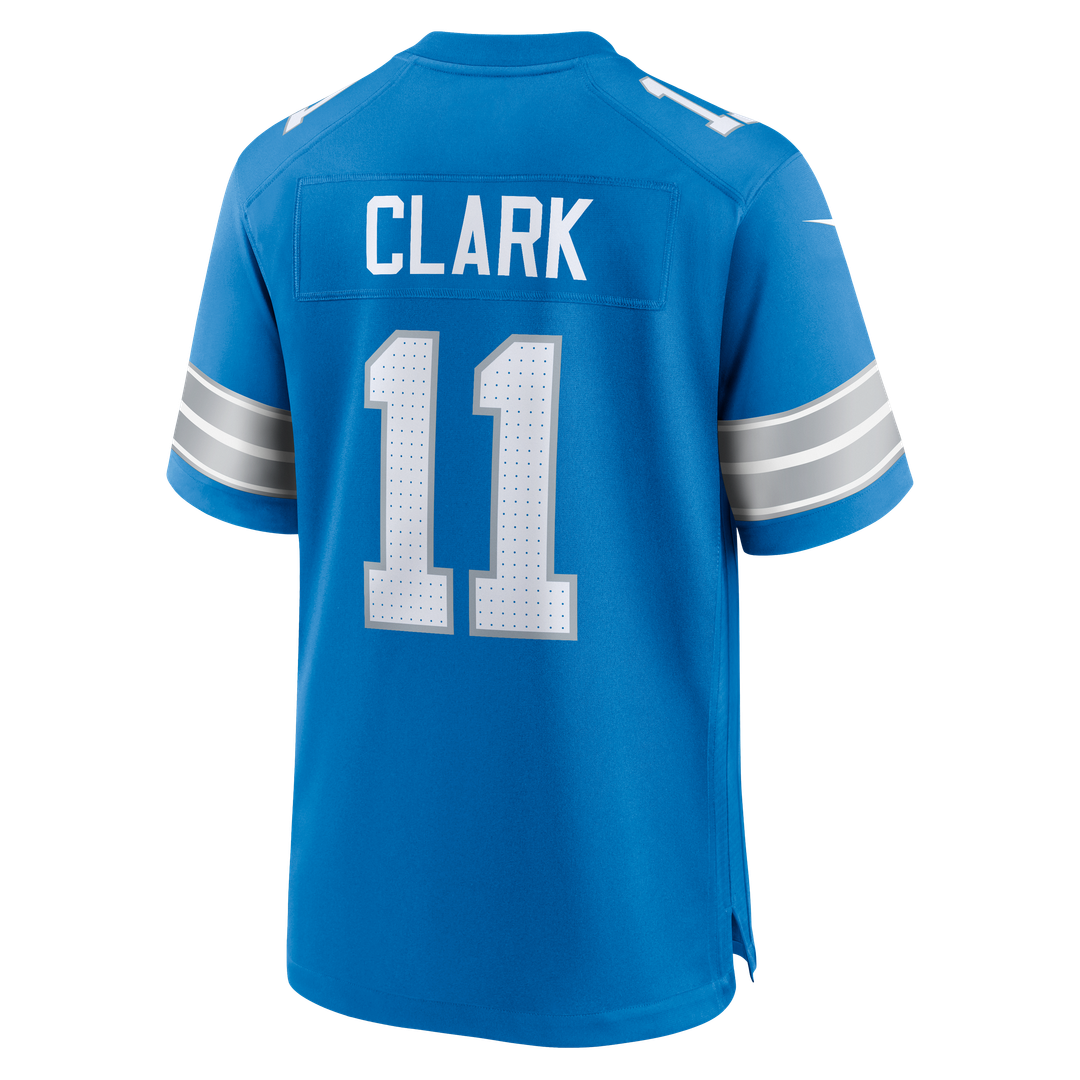Damone Clark Detroit Lions Nike Team Game Official Jersey -  Blue