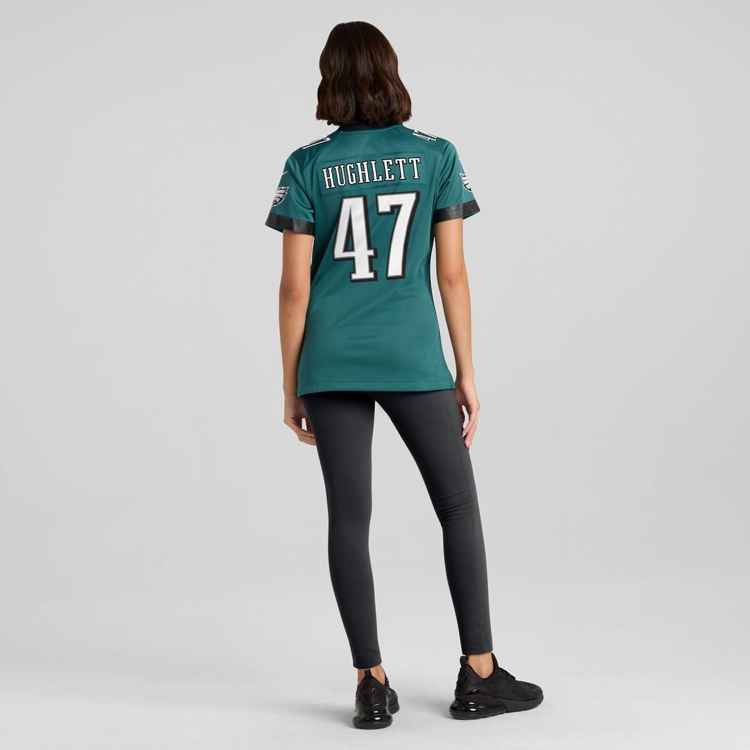Charley Hughlett Philadelphia Eagles Nike Women's Team Game Official Jersey - Midnight Green