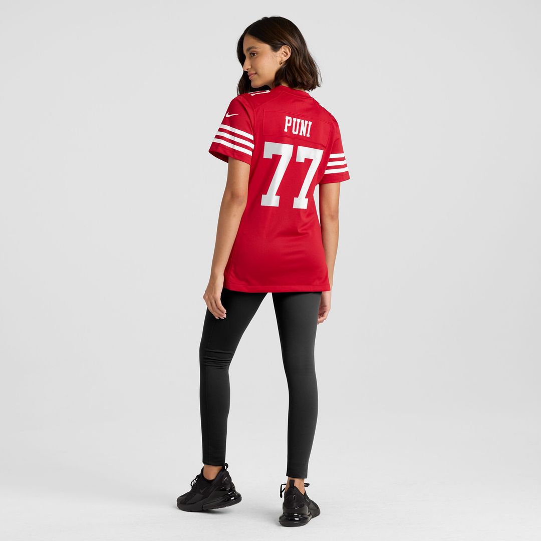 Dominick Puni San Francisco 49ers Nike Women's Team Game Jersey - Scarlet