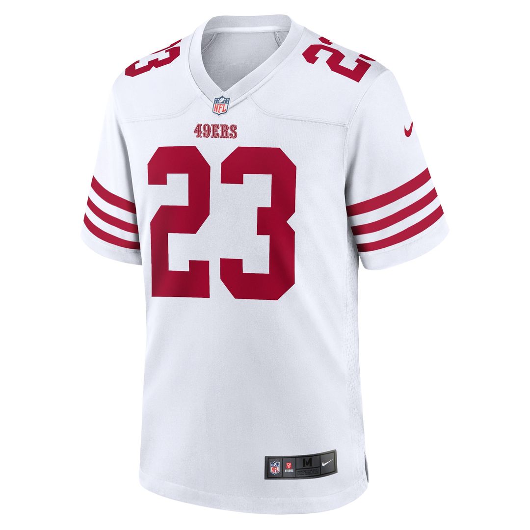 Christian McCaffrey San Francisco 49ers Nike Game Player Official Jersey - White
