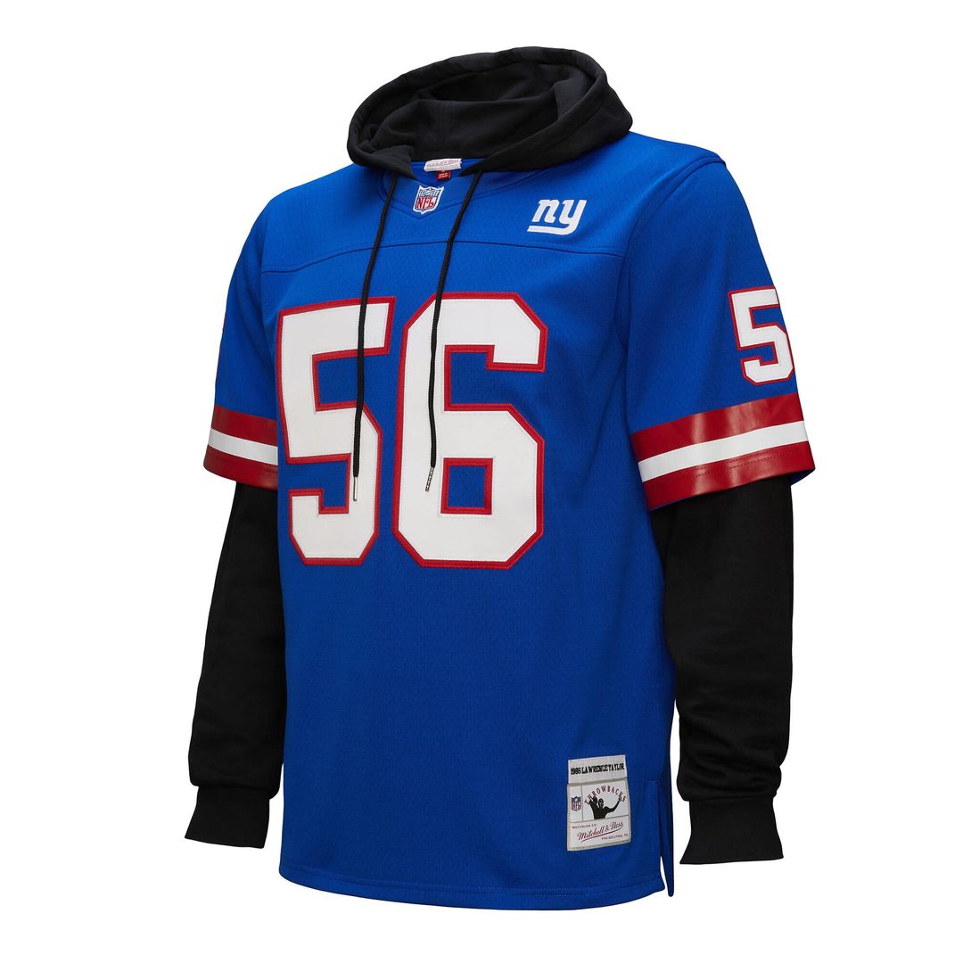 Lawrence Taylor New York Giants Mitchell & Ness Player Name & Number Hoodie Legacy Official Jersey - Royal