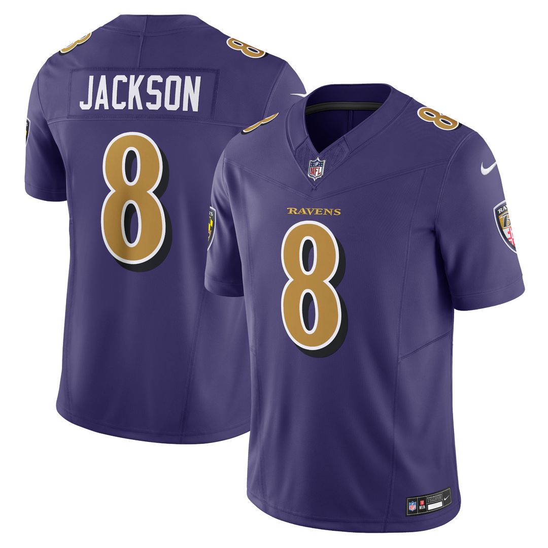Lamar Jackson Baltimore Ravens Nike Vapor F.U.S.E. Limited Official Jersey - White