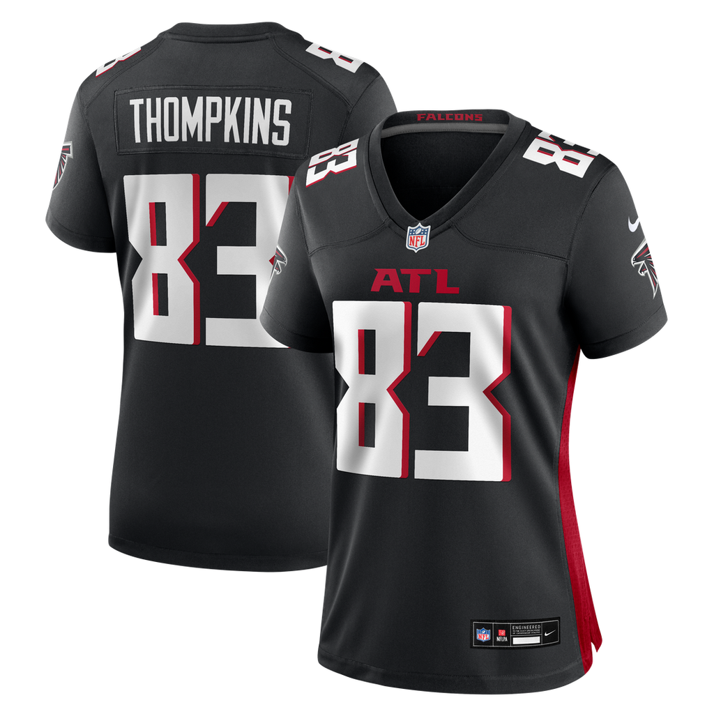 Deven Thompkins Atlanta Falcons Nike Women's Team Game Official Jersey -  Black
