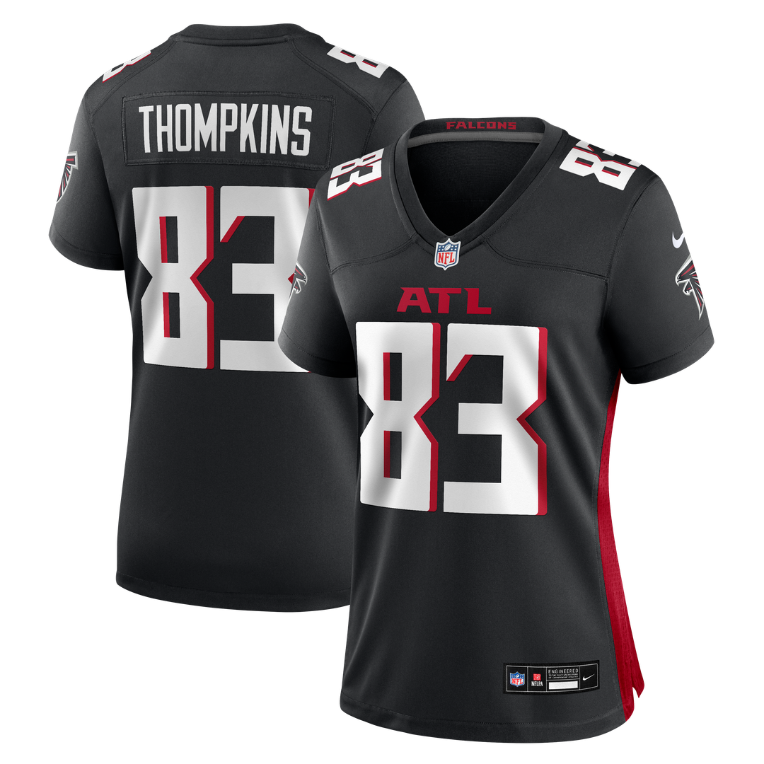 Deven Thompkins Atlanta Falcons Nike Women's Team Game Official Jersey -  Black