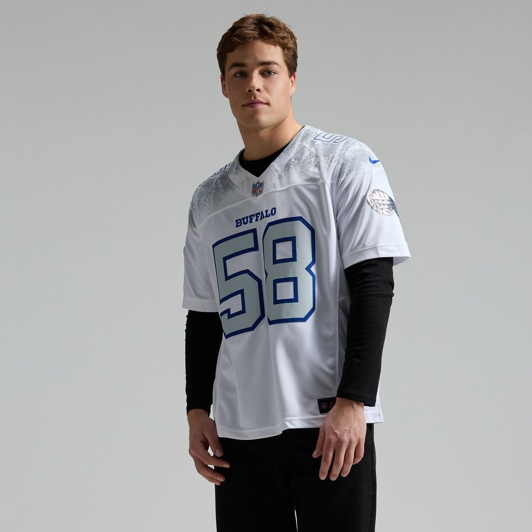 Matt Milano Buffalo Bills Nike 2025 Rivalries Collection Stitched Limited Official Jersey - White
