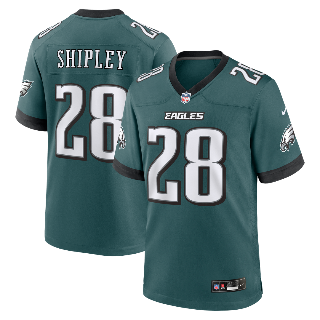 Will Shipley Philadelphia Eagles Nike Team Game Official Jersey -  Midnight Green