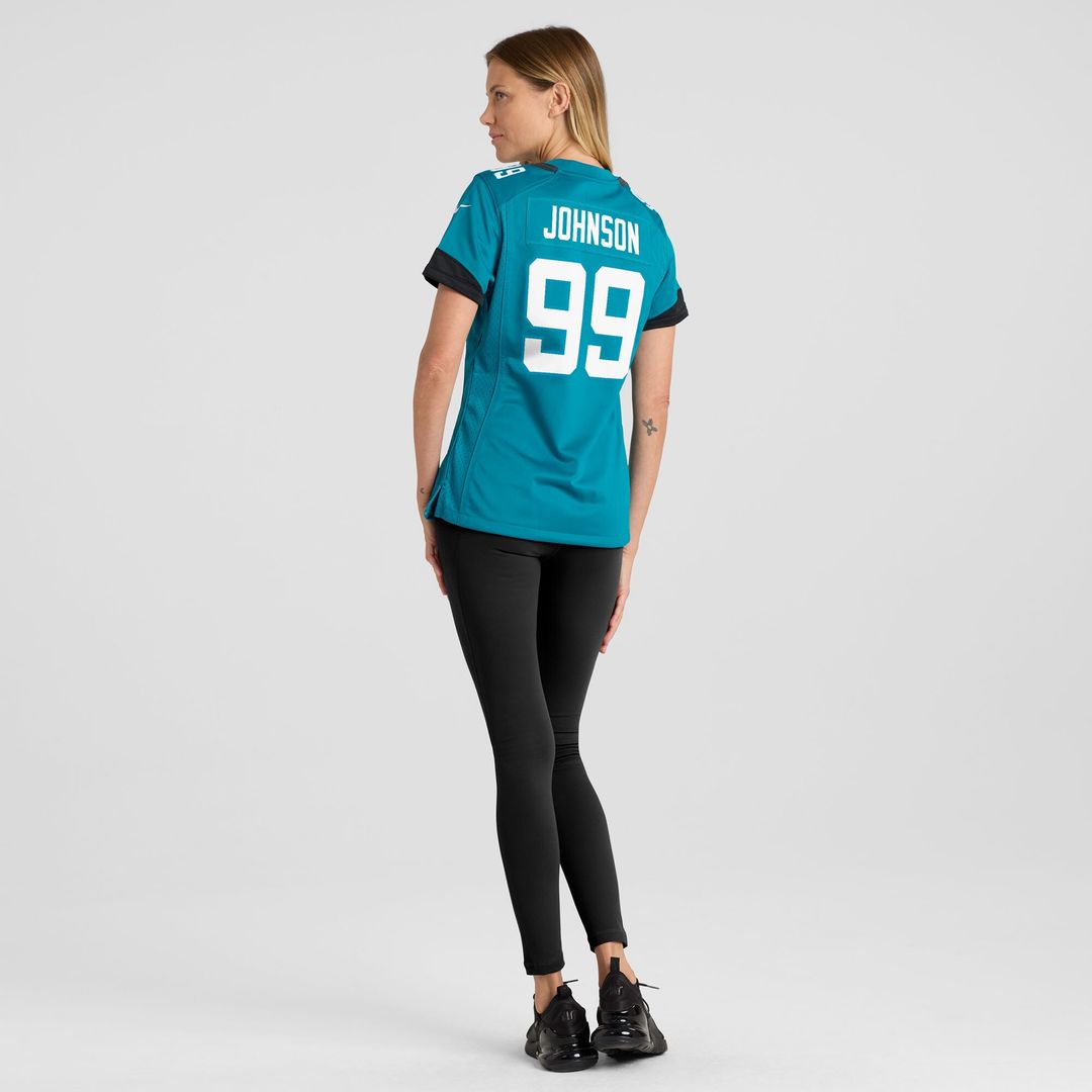 Austin Johnson Jacksonville Jaguars Nike Women's Team Game Jersey - Teal