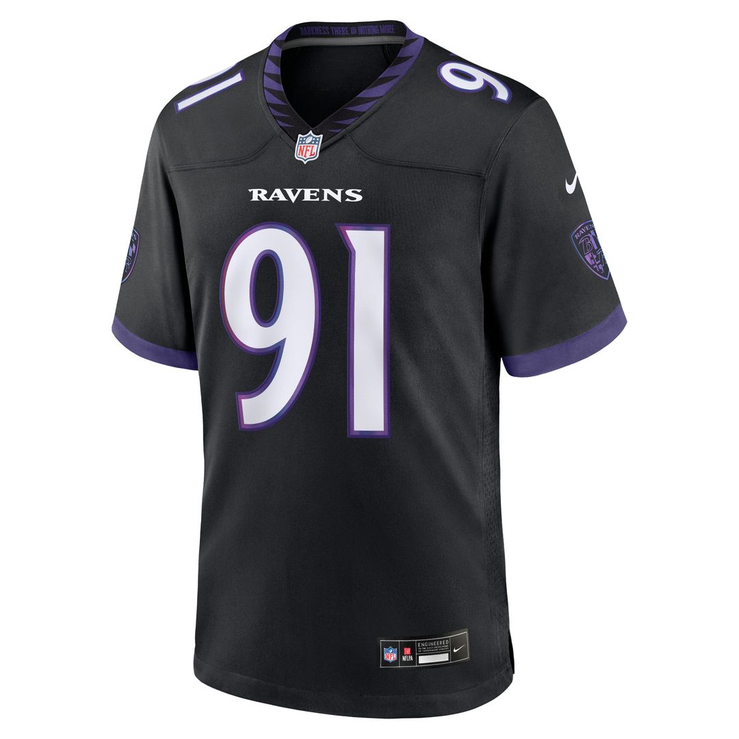 Trey Hendrickson Baltimore Ravens Nike Alternate Game Jersey - Black