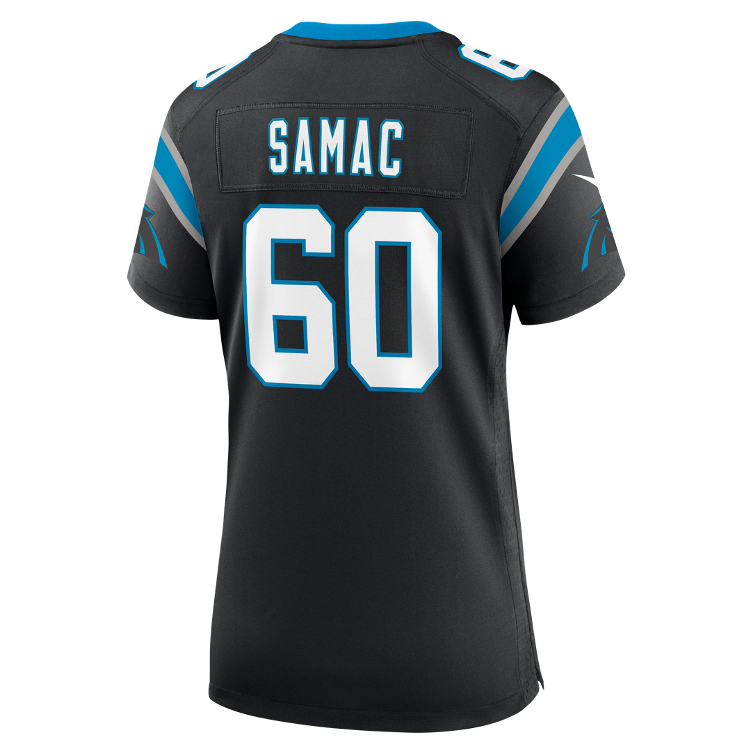 Nick Samac Carolina Panthers Nike Women's Team Game Jersey - Black