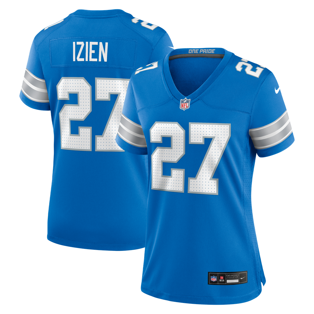 Christian Izien Detroit Lions Nike Women's Team Game Jersey - Blue