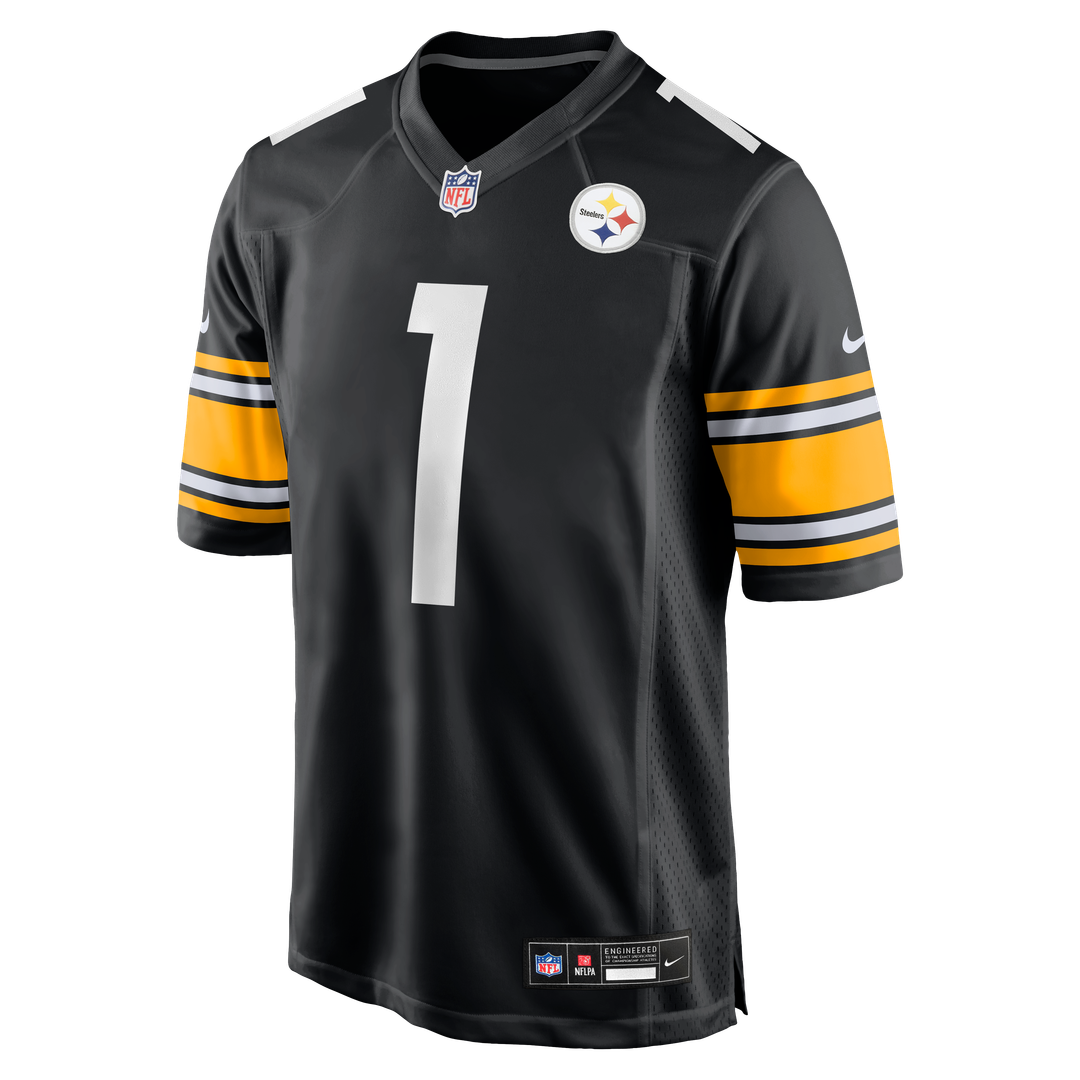 Number 1 Dad Pittsburgh Steelers Nike Game Official Jersey - Black