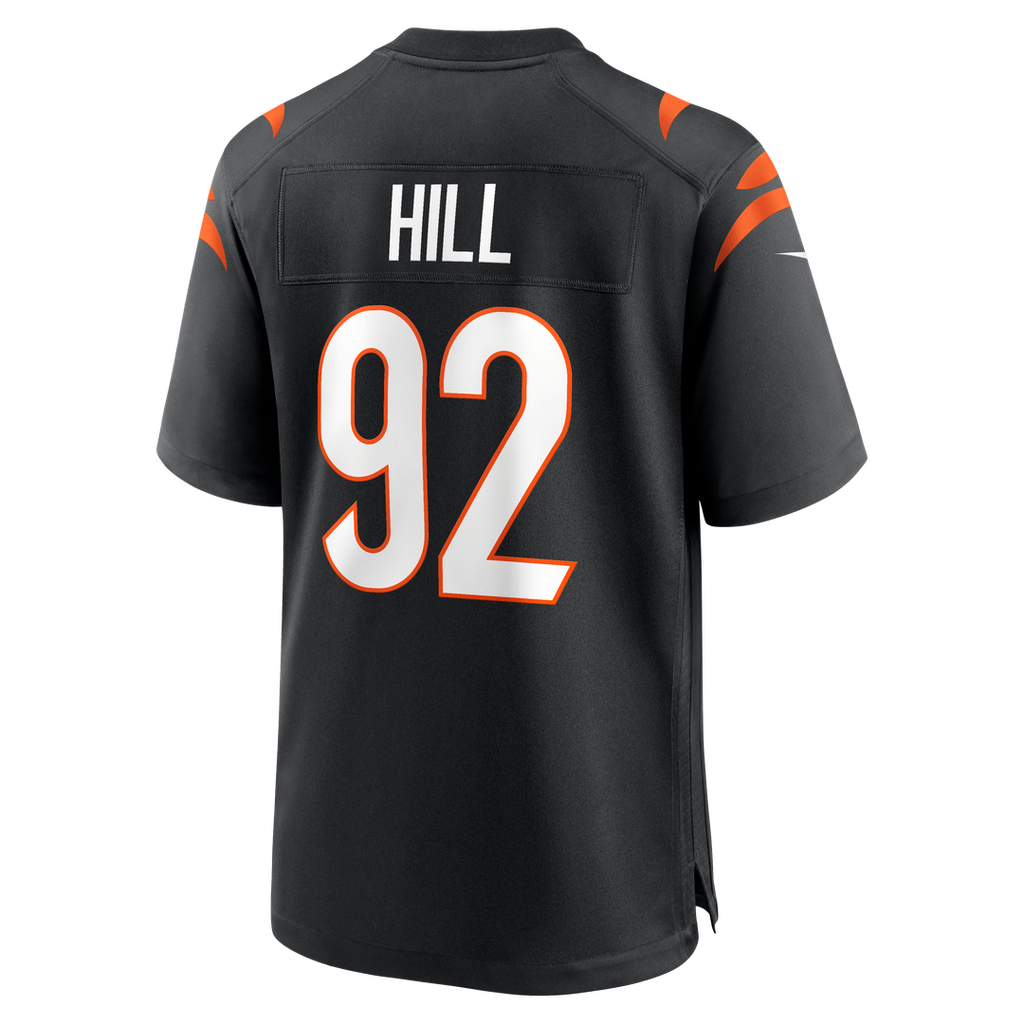 B.J. Hill Cincinnati Bengals Nike Game Official Jersey - Black