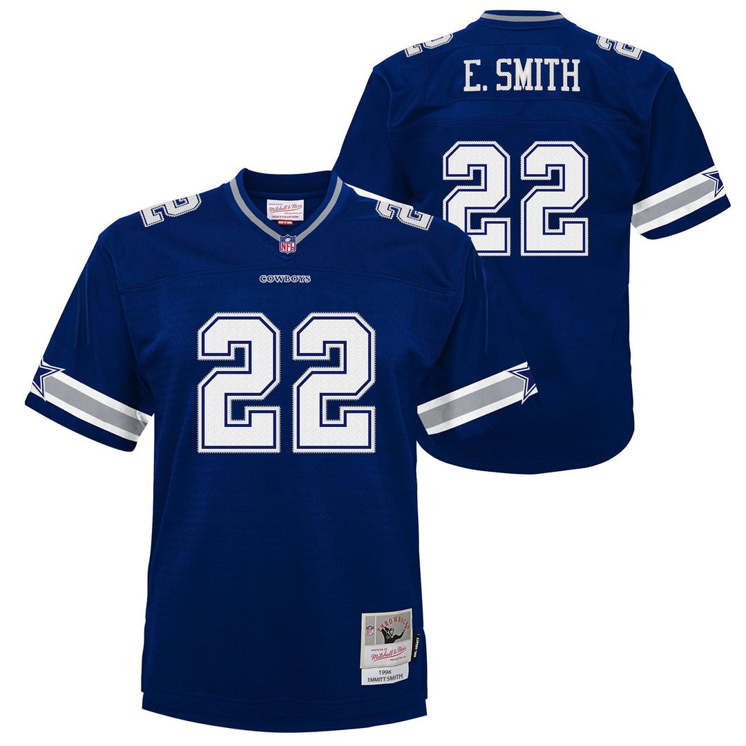 Emmitt Smith Dallas Cowboys Mitchell & Ness Youth 1994 Alternate Legacy Jersey - White
