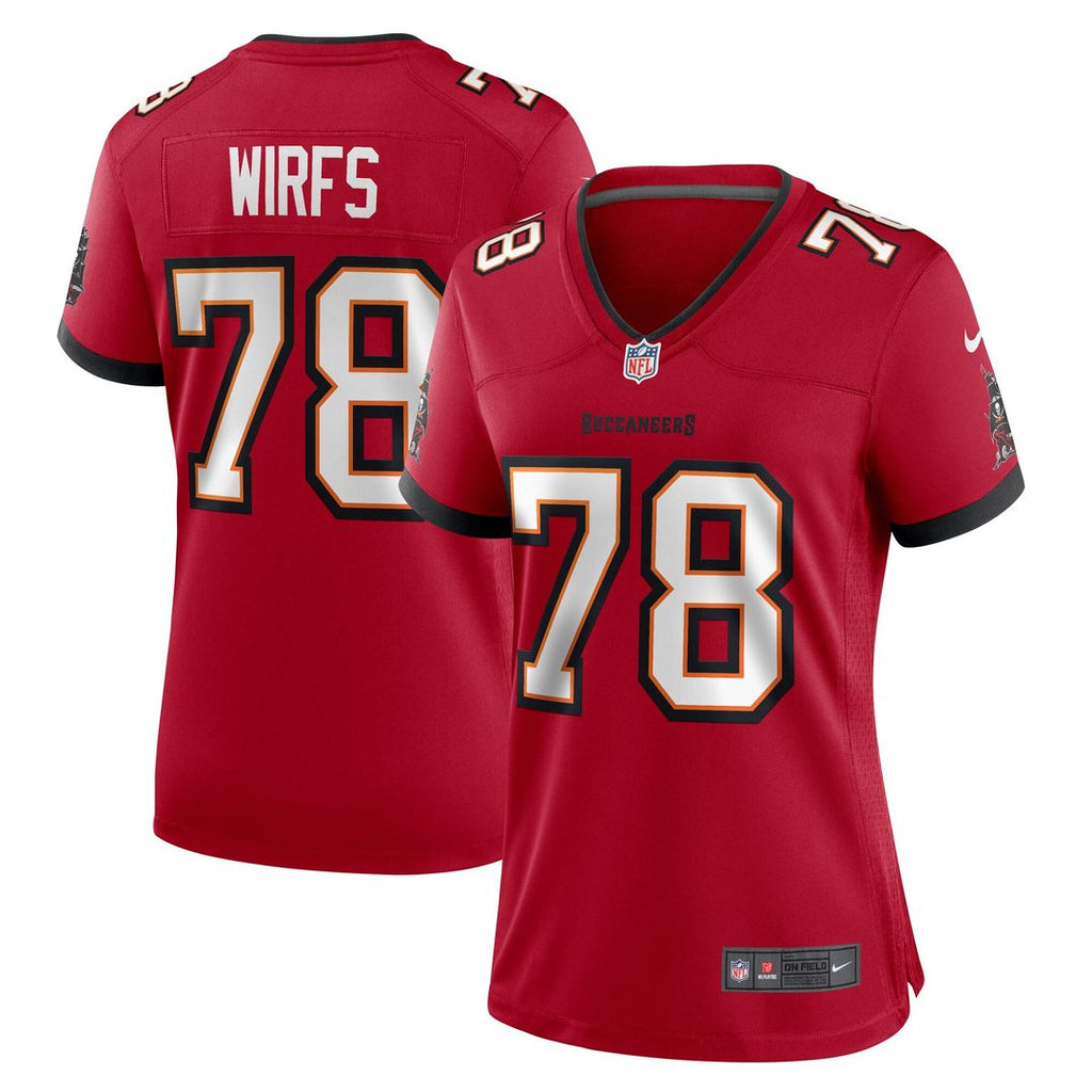 Tristan Wirfs Tampa Bay Buccaneers Nike Women's Team Game Official Jersey -  Red