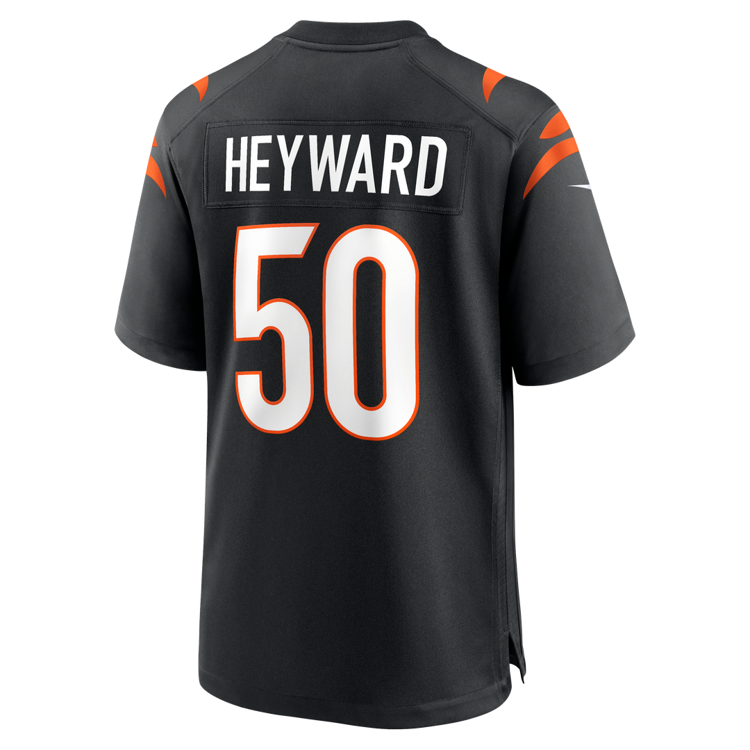 Shaka Heyward Cincinnati Bengals Nike Team Game Jersey - Black