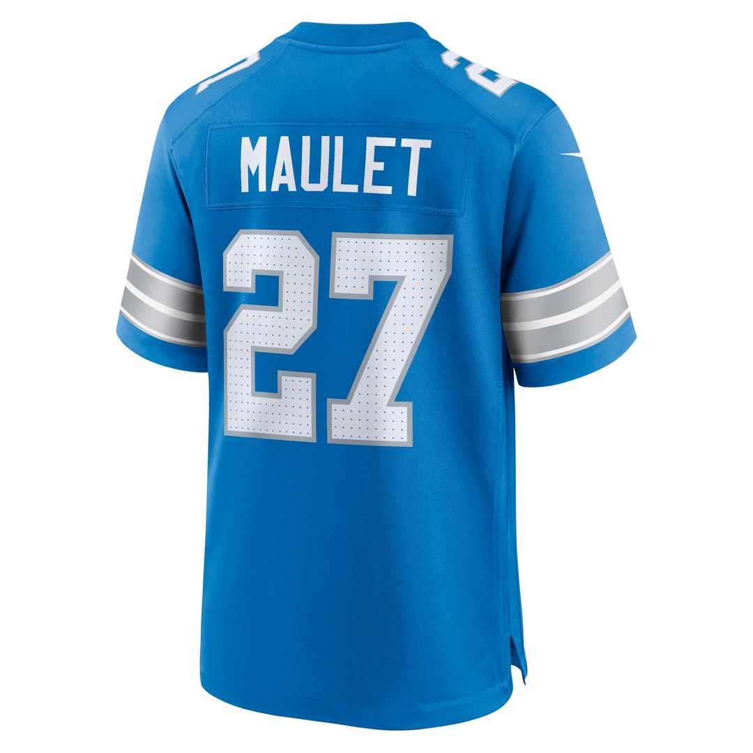 Arthur Maulet Detroit Lions Nike Team Game Jersey - Blue