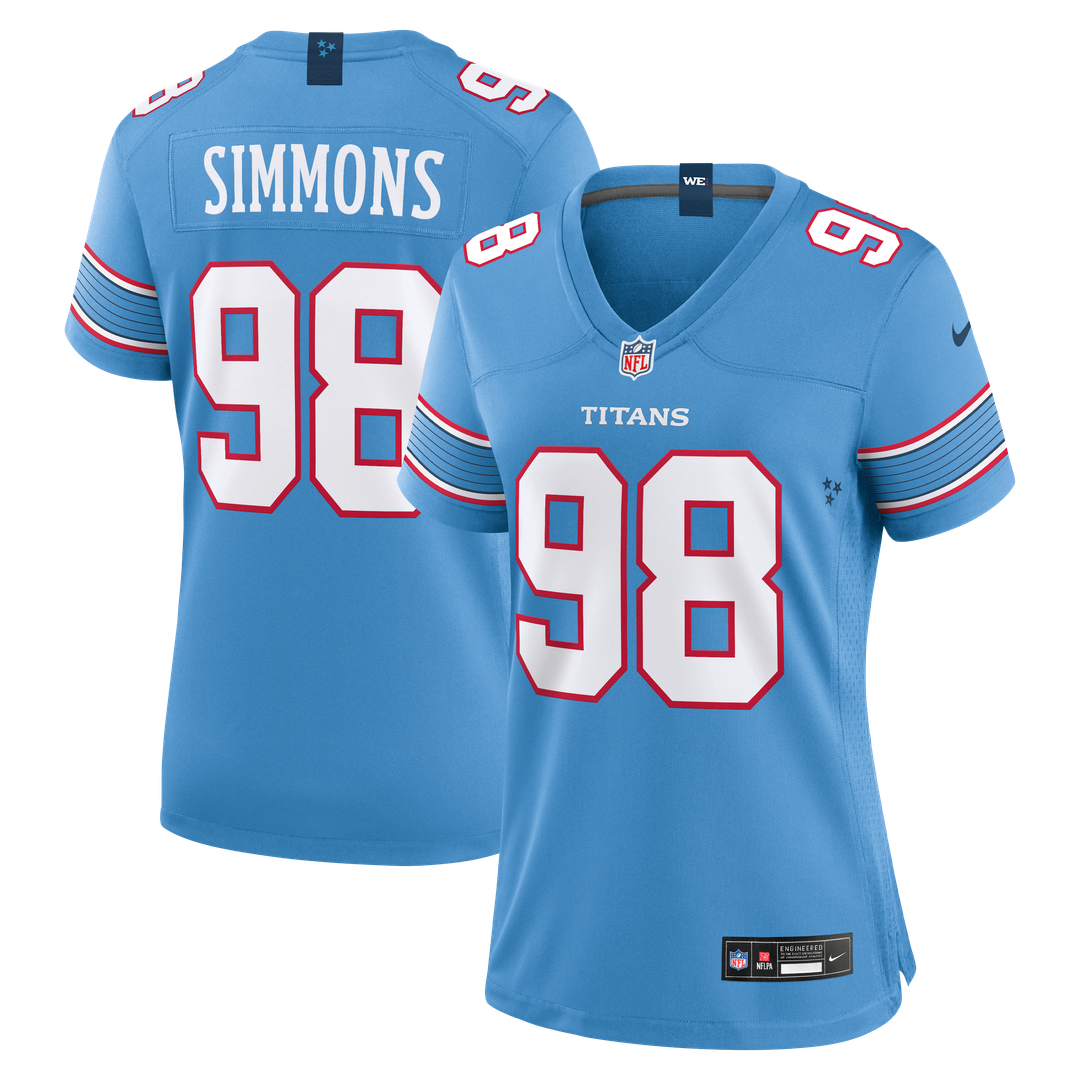 Jeffery Simmons Tennessee Titans Nike Women's Game Official Jersey - White