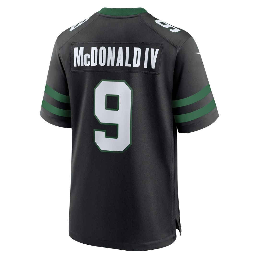 Will McDonald IV New York Jets Nike Team Game Official Jersey - Legacy Green
