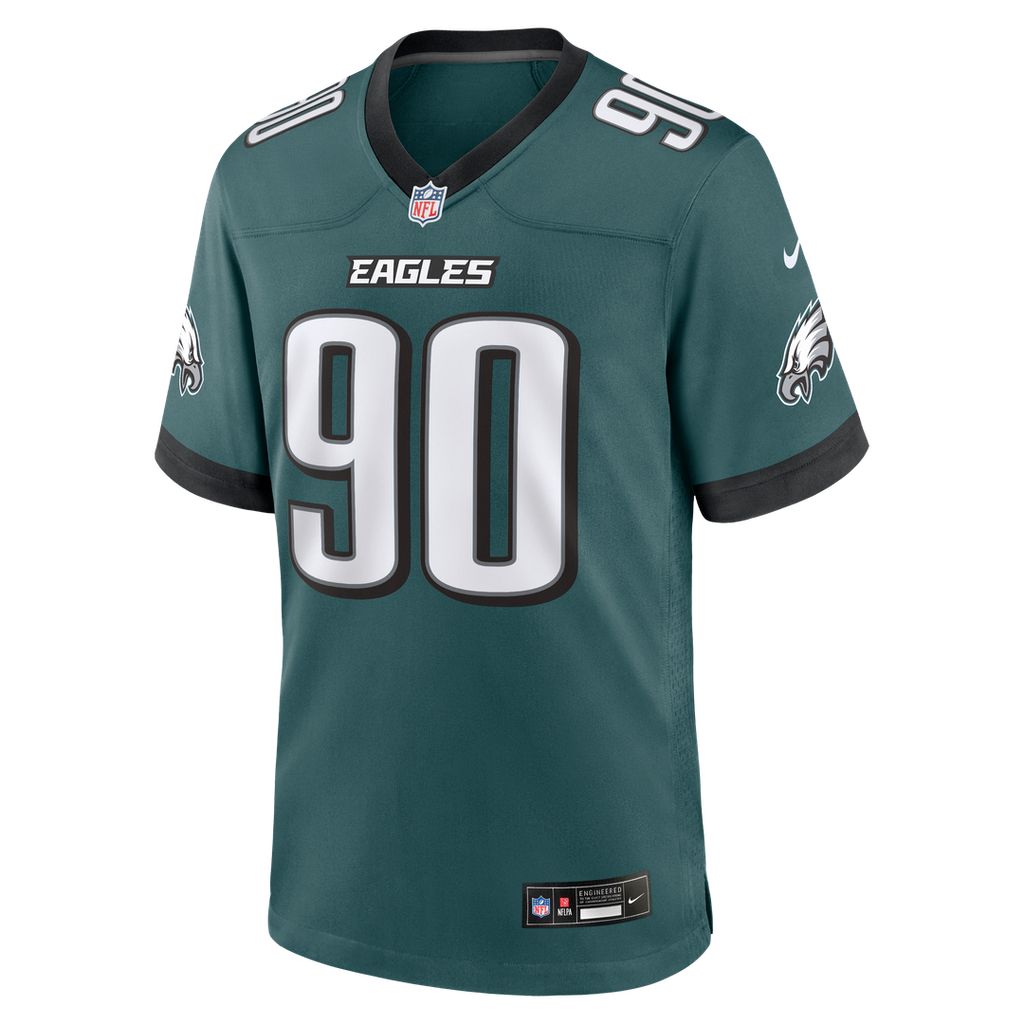 Jordan Davis Philadelphia Eagles Nike Team Game Official Jersey -  Midnight Green