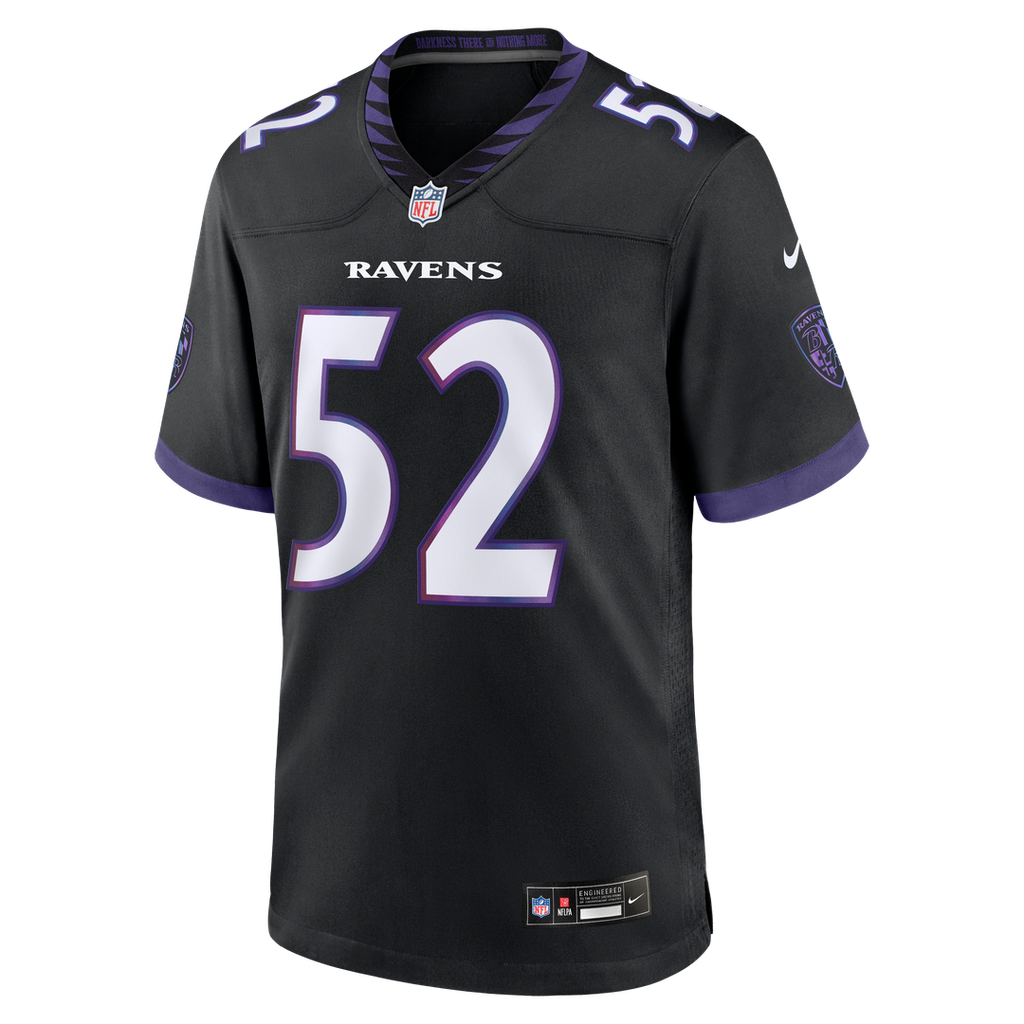 Ray Lewis Baltimore Ravens Nike Alternate Retired Player Game Official Jersey - Black