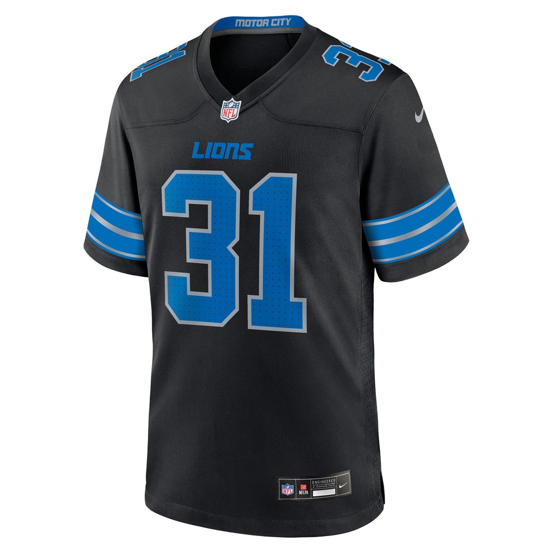 Kerby Joseph Detroit Lions Nike Team Game Jersey - Blue